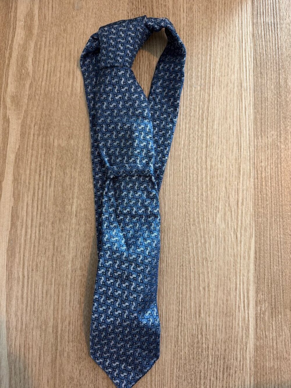 Joseph Abboud Blue Patterned Neck Tie